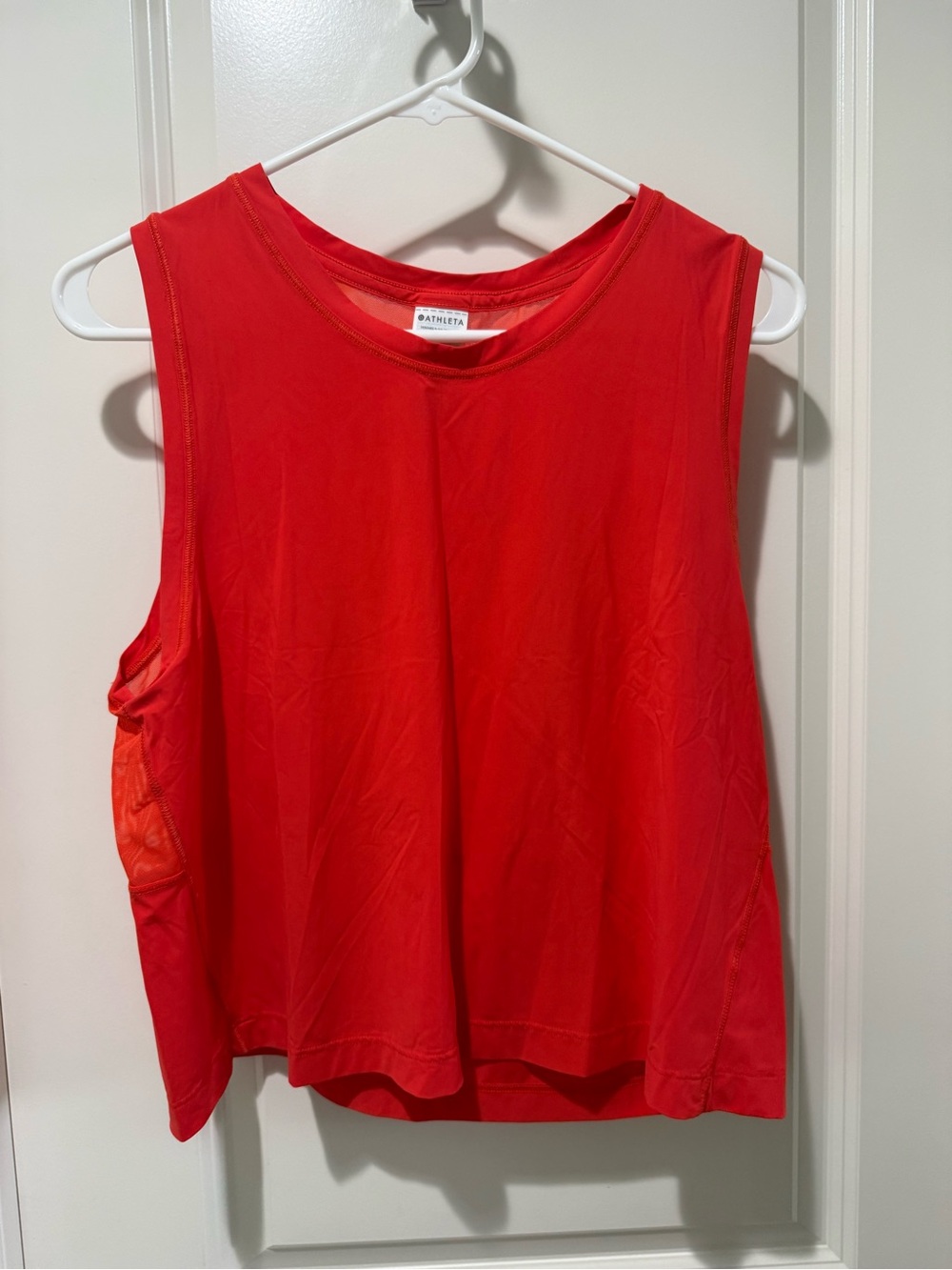 ATHLETA vermillion Ultimate Muscle Sleeveless Active Tank Top